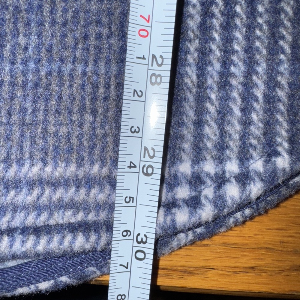 Reformation Giles Jacket Navy Plaid SZ S‎ Wool Blend Oversized Grunge Boxy EUC - Picture 8 of 10